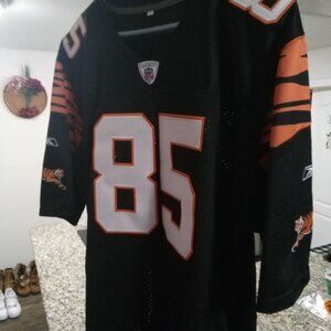 Cincinnati Bengals Chad Johnson Custom Jersey XL Leaping Tiger + Bonus Items!